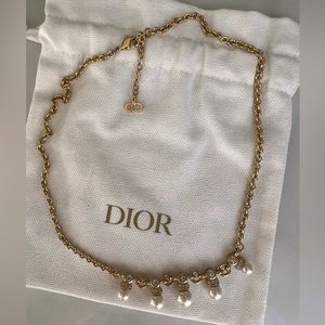 Dior vintage stamped necklace